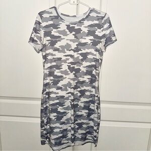 Kyodan Gray Bodycon Mini Dress Casual Raglan